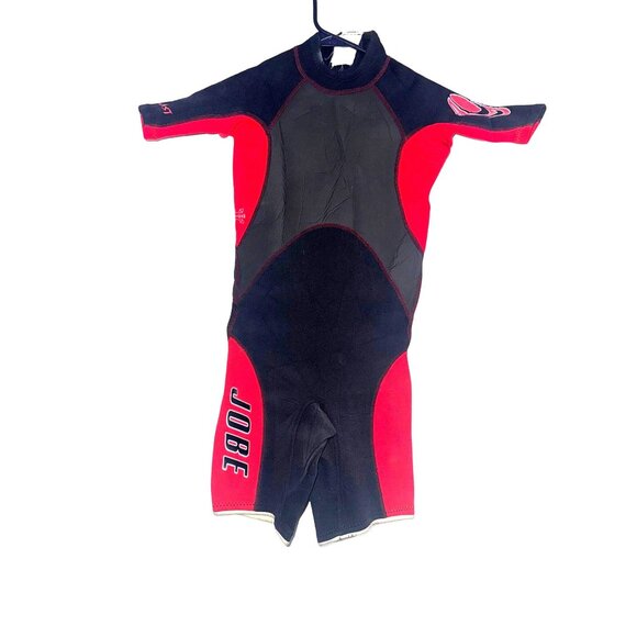 Jobe Boys Shorty Wetsuit Black & Red Size S Neoprene Material With Logo Design - Picture 1 of 15